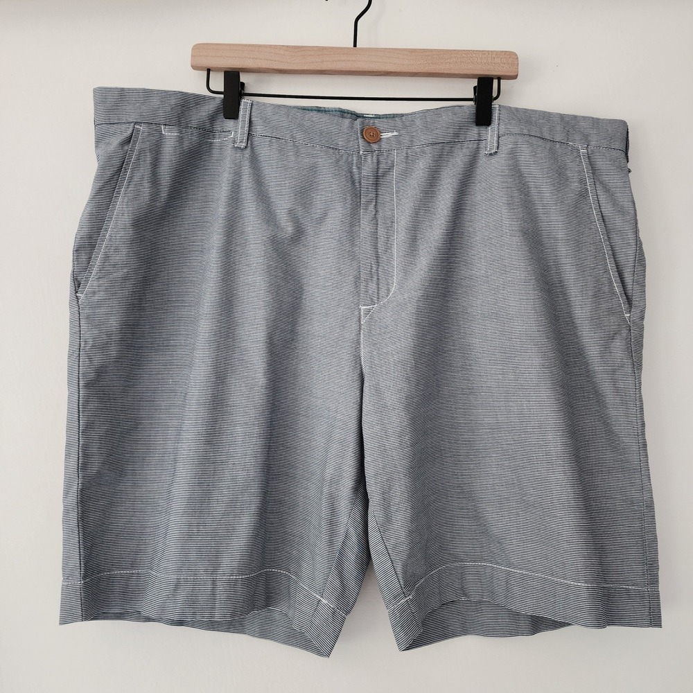 Tommy Hilfiger Custom Fit blue white striped shorts mens size 44